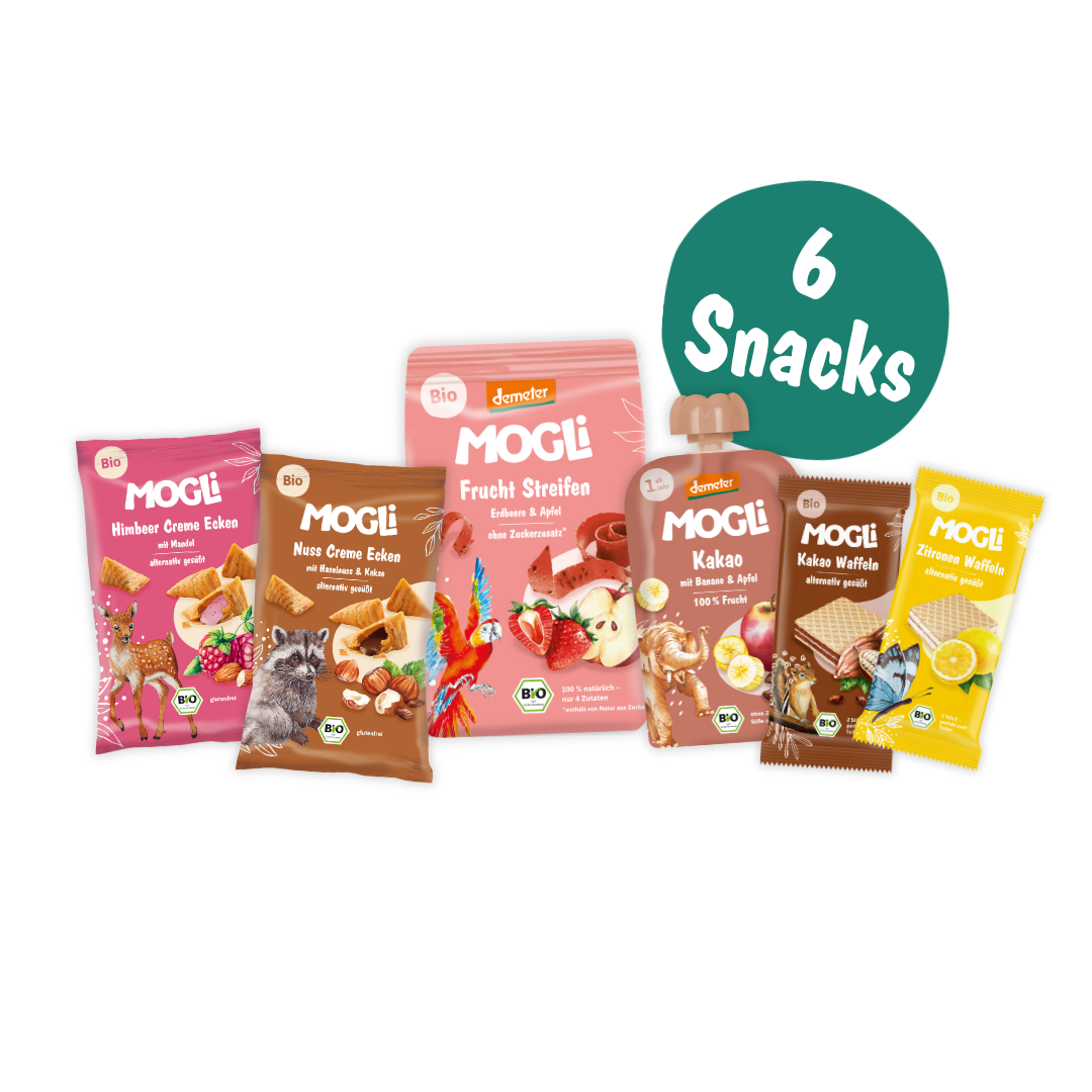 MOGLi Bestseller Bundle mit sechs Snacks