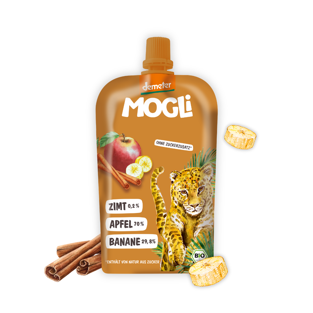 MOGLi Quetschie Apfel Zimt – Wintersnack für Kinder